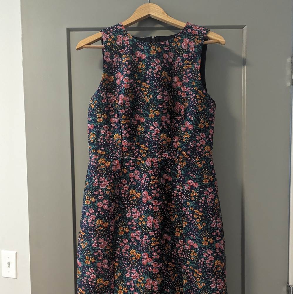 JCrew Jacquard Sheath Dress Size 8
